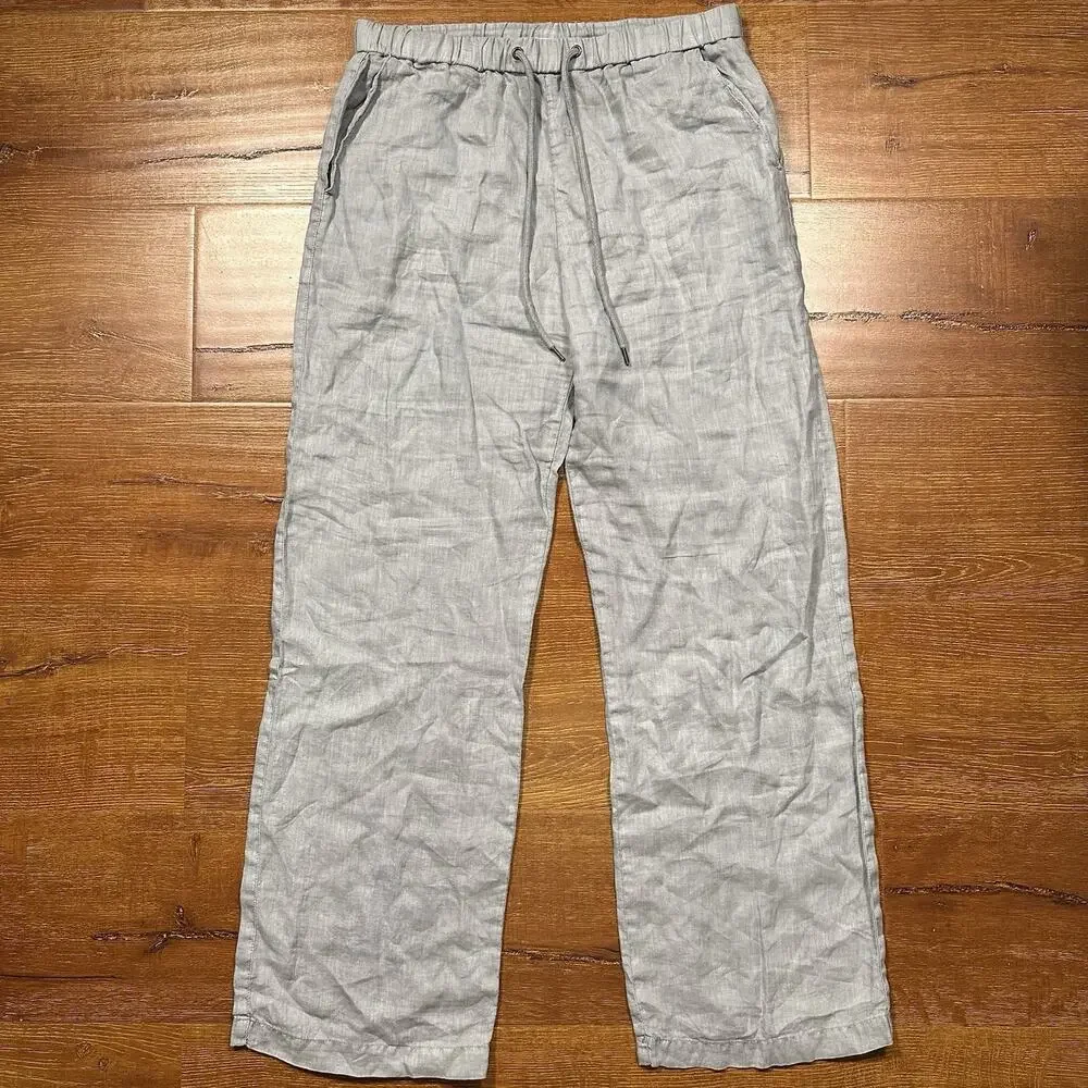 James Perse Wide Leg Pants Womens 1 S Gray Wide Leg Relaxed Fit Contemporary